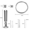Curtain Drape Wire Rod Set, 5M Cable Railing Kit, Stainless