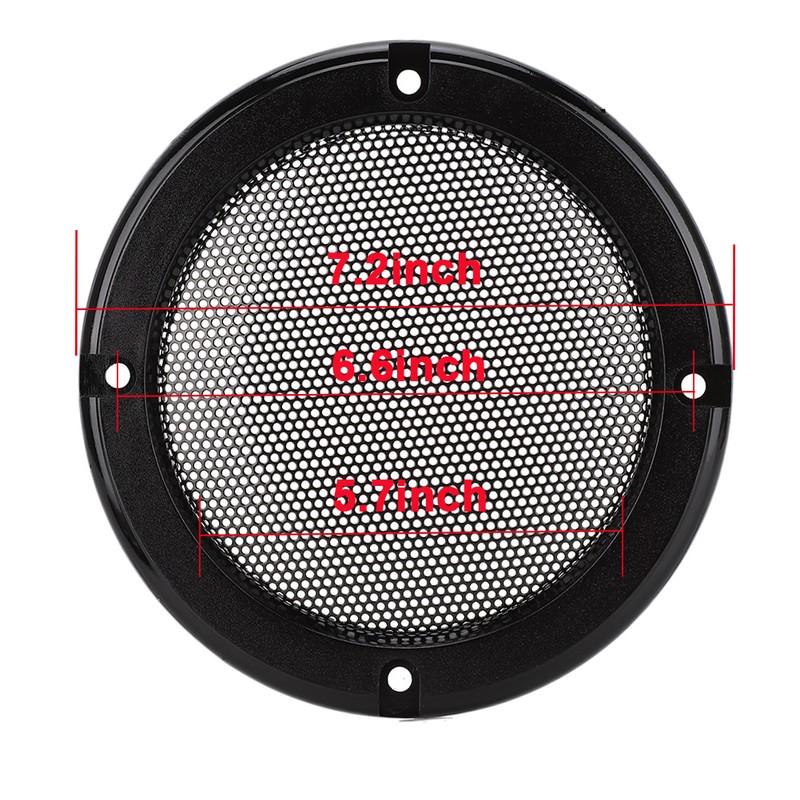 2 pcs 6.5 inch Audio Speaker Cover Decorative Circle Protective