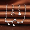 MicLee Women's 925 Sterling Silver Cubic Zirconia Necklace 12 Constellations