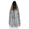 BEAUTELICATE Bridal Veil with Flowers Embroidery for Bridal Wedding Carnival