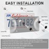 Alpmosn License Plate Frames with Screw Washers and Cap, Car