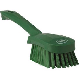 Vikan 41922 Hand Brush with Short Handle 270 mm Hard Green