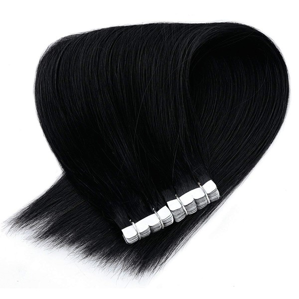 NICEHAIR Human Hair Seal Extensions, Wig, Tape Extensions, Straight, Long,