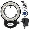 Tiamu 144 LED Industrial Microscope Camera Ring Light, Stereo Microscope