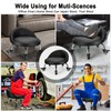 FLOLXNB Low Height Rolling Stool,Low Stool Chair with Back,Low Roller