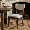 COLAMY Solid Wood Dining Chairs Set of 2, Mid Century