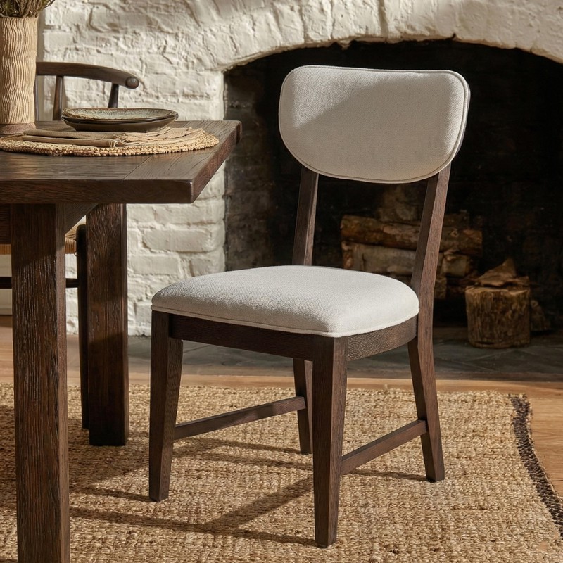 COLAMY Solid Wood Dining Chairs Set of 2, Mid Century