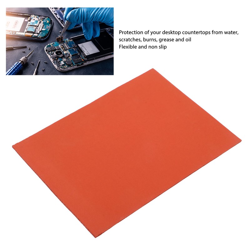 3Pcs Red Maintenance Silicone Pad Heat Insulation Silicone Mat for
