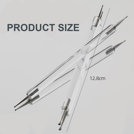5 Stick Dotting Pens, Clear Double Ended Nail Dotting Pens, Nail Dotting Pens for Dotting and Outlining