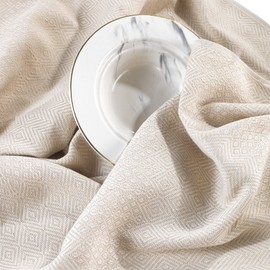 BOHORIA® Premium Tea Towels, Set of 3, High-Quality Tea Towels, 100% Cotton, Tea Towels Made from a Perfect Blend of Cotton and Microfibre (Boho Collection) (Sepia Collection)