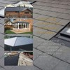 Brown Enviro Tile Slate Roof Lightweight Synthetic Plastic Roofing Conservatory