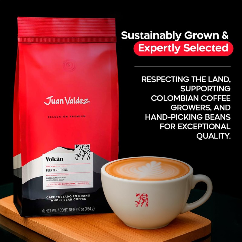 Juan Valdez Volcan Whole Bean Coffee - Dark Roast |