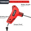 TOMMARS 9PC T Handle Torx Wrench Set, S2 Steel, T10
