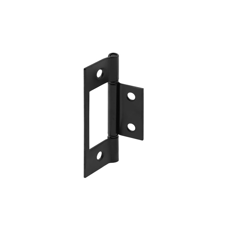 Prime-Line N 72738Bi-Fold Door, Non-Mortise Hinge, Matte Black (2 Pack)