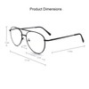 EYE ZOOM Aviator Style Metal Frame Reading Glasses with Spring