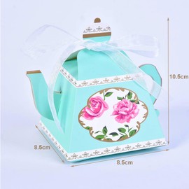 Allbusky 30PCS Vintage Paper Candy Box, Wedding Favour Boxes, Teapot Shape Party Gift Box, Party Packs Party Decorations for Baby Shower Wedding Party New Year