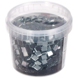Rayher Spiegelmosaik 1x1cm, ca. 1900 Stück, Dose 1kg ,1453500