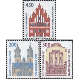 FRD (FR.Germany) 1623,1665,1679 (complete.issue.) fine used/cancelled 1992/93 attractions (Stamps for collectors)