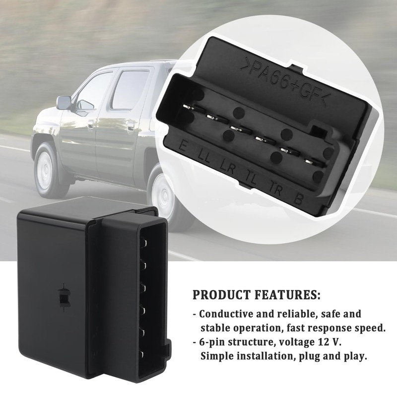 6 Pin LED Flasher Relay,LED Turn Signal Relay Replacement OEM#38300-SDA-A01,38300-SDB-A03,Turn