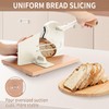 CAWIU Manual Bread Slicer with Hand Crank- Adjustable Thickness Bread
