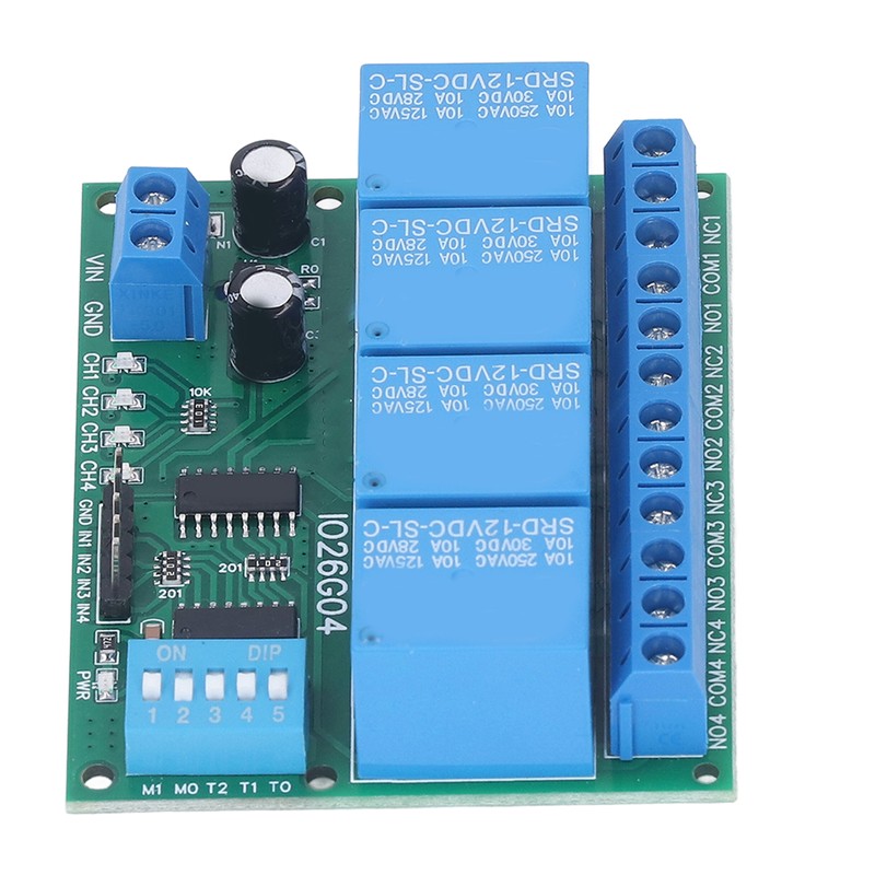 Relay Module 4 Channel Control Board Switch Controller DC 12V