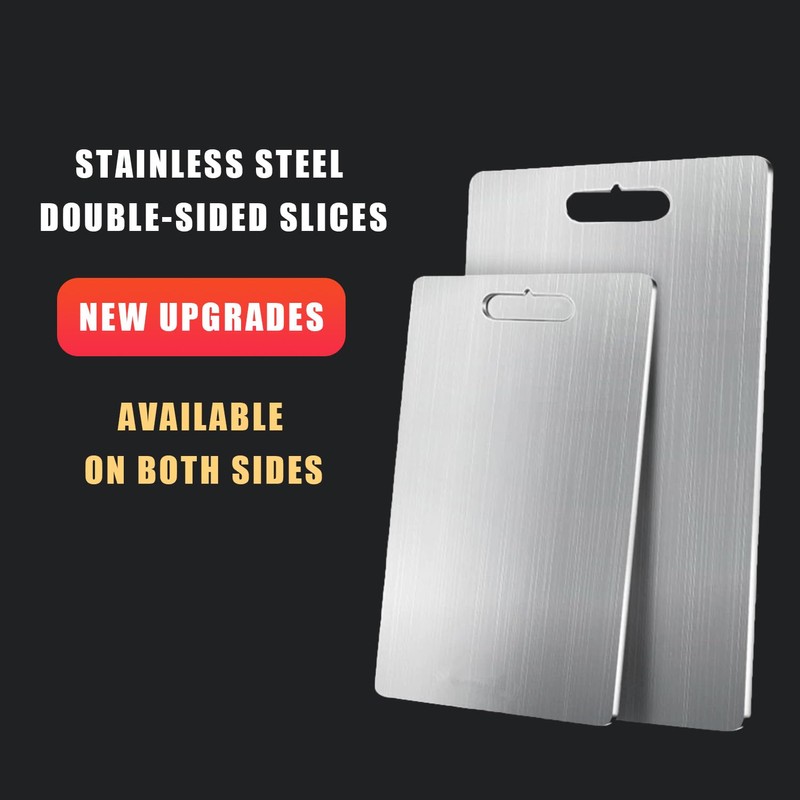 Dcsfadq SUS304 Stainless Steel Chopping Board Titanium Chopping Board Antibacterial