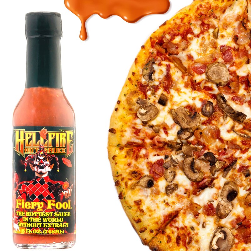 Hellfire Hot Sauce Fiery Fool - Extreme Hot Sauce without