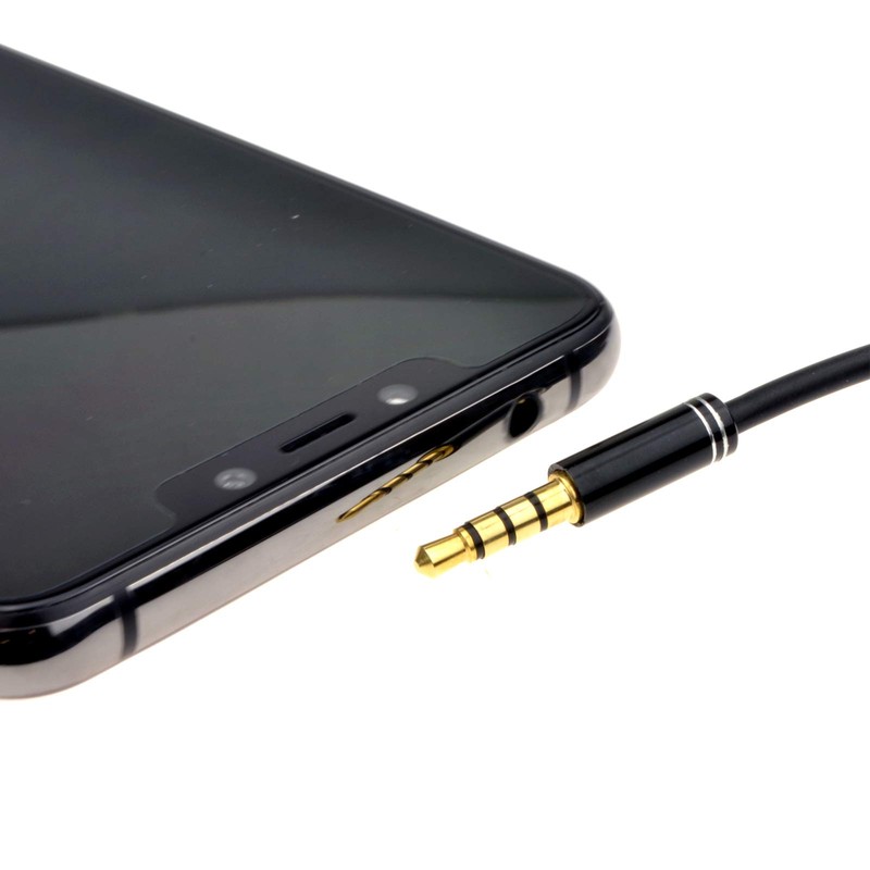 Professional 4-Pin 3.5 mm Jack Male Audio Cable TPE Rubber