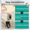 45 Pcs Drawer Rail Euro Screws are Compatible with IKEA