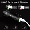 KunHe 10 Pack Small Rechargeable Flashlights Bulk USB-C Mini High