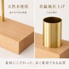 Queen-b Toothpicks Paper Napkin Holder Tabletop Storage Wooden Brass-like Toothpicks