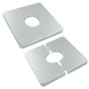 Waziaqoc 2 Pcs Wall Split Flange, ABS Square Self-Adhesive Escutcheon