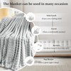 Cuddly Blanket Milky Velvet Bubbles Blanket Super Soft Blanket Thick