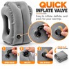 Inflatable Travel Pillow for Airplanes – Forward Leaning Head &