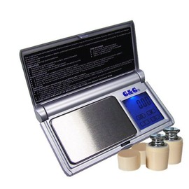 200g/0,01g Taschenwaagen BS + 2x100g Kalibriergewicht (GRATIS!) Feinwaage Digitalwaage Goldwaage Münzwaage G&G
