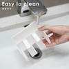 Wall Mounted Tooth Brush Holder for Bathroom, Plastic Electric Toothbrush