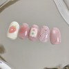 [Handmade Nail Tips] StrawberrySandwich Nail Tips - Almond / [수제네일팁]