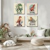 Dinosaur Inspirational Quotes Toddler Kids Room Decor Canvas Wall Art