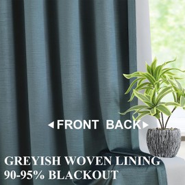 Vision Home Blue Velvet Pinch Pleated Blackout Curtains 95% Room Darkening Pinch Pleat Velvet Drapes 84 inch for Living Room Bedroom Thermal Insulated Window Panels with Hooks 40" Wx84 Lx2,Storm Blue