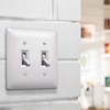 TayMac 4400W Paintable Double Toggle Light Switch Wall Plate Cover,