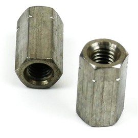 DAUMLINK® Extension nut, 3D high DIN 6334, material V2A stainless steel (25 pieces) for connecting your screws, threaded bolts and threaded rods (M5)