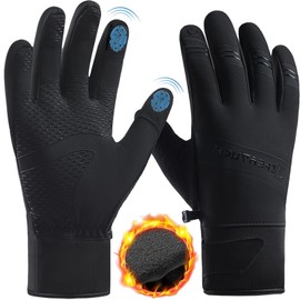 Xndryan Thermal Waterproof Gloves Running Gloves Womens Mens Gloves Winter Warm Gloves Anti-slip Thermal Cycling Gloves Touch Screen Gloves for Running Walking Driving Riding Skiing