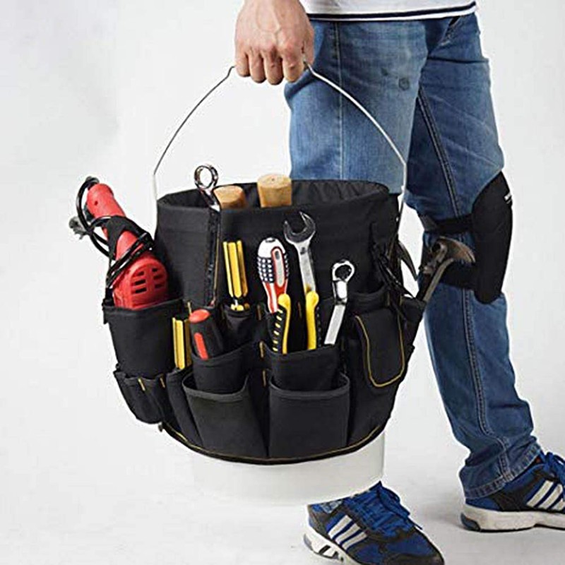Tools Bucket Tool Organiser, Bucket Canvas Tool Holder and Organiser