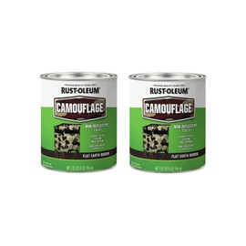 Rust-Oleum 379559-2PK Specialty Camouflage Paint, Quart, Flat Earth Brown, (Pack of 2)