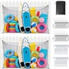 2 PCS Extra Large Pool Float Storage Bags,79×47 in Hanging