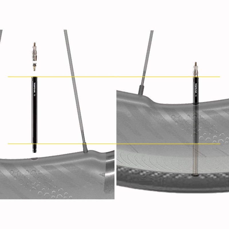 Presta Tube Valve Extension 70 mm