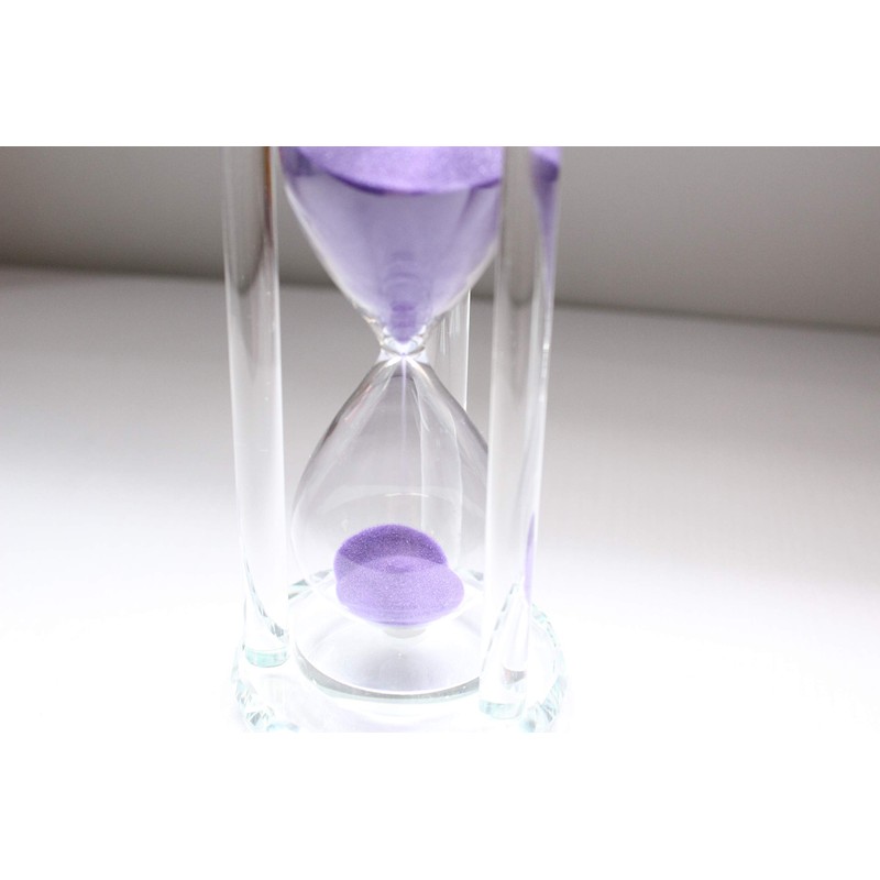 Lonovel 60 Minutes Hourglass Timer,Crystal Sand Timer Diamond Carving Surface,Good