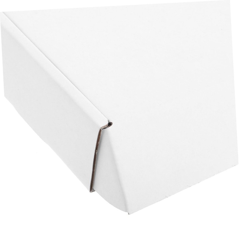 Operitacx 6pcs White Cardboard Shipping Boxes for Mailing and Packing