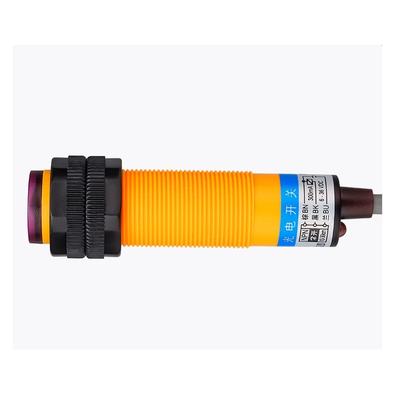 Heyiarbeit M18 Diffuse Photoelectric Switch Sensor Optical E3F-DS30C4 3 Lines