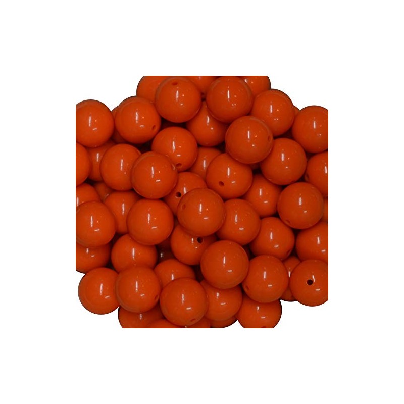 Paquete de 50 abalorio de acrílico sólido de 20 mm,